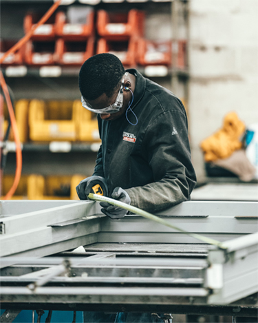 One of Lions Global worker working on site